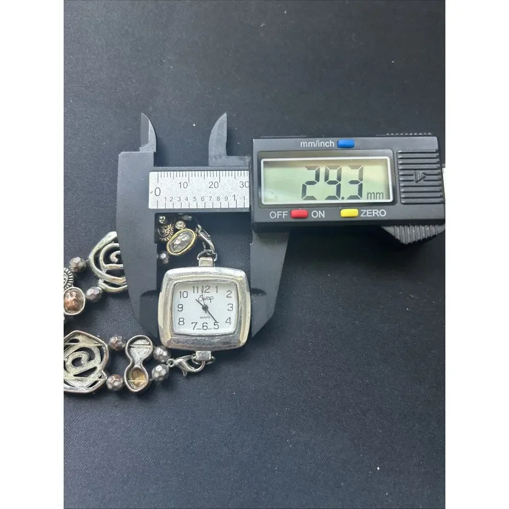 Swap Silver Tone Case Bracelet Watch